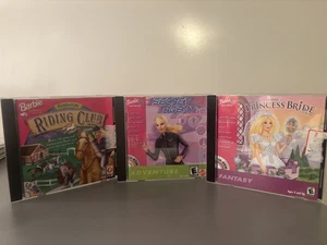 Barbie 3 Pack PC/Mac-As Princess Bride, Adventure Riding Club and Secret Agent - Picture 1 of 16