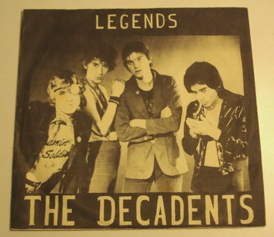 THE DECADENTS - HIDEAWAY GIRL / RUNAWAY TRAIN - ROCCOCO RECORDS 7" 45 - 1981 - Image 1 of 4
