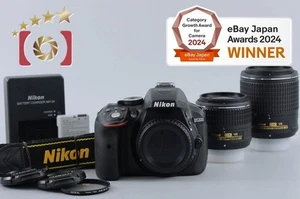 "Count 698" Nikon D5300 Black 24.2 MP DSLR 18-55 55-200 Lenses [Very Good] - Picture 1 of 18