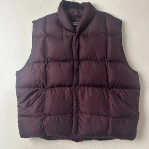 Lands End Puffer Weste Gr. XL 46 - 48 dunkellila Gänsedaunen isoliert gesteppt - Bild 1 von 5
