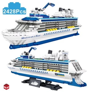 Cruise Liner Ship Building Blocks Set | 2428pcs Ocean Vessel MOC Model Xmas Gift - Picture 1 of 8