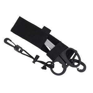 Diving Scissors Stainless Steel Titanium Coated Bent Head With Sheath - Picture 1 of 24