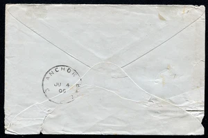 KAP DER GUTEN HOFFNUNG (25357): Skelett 3 ANKERBUCHT Stempel/Brief 1906 - Bild 1 von 2