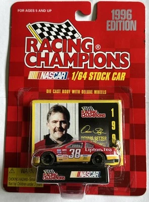 Racing Champions #38 Dennis Setzer 1996 Nascar Lipton Tea Ford Thunderbird 1:64 - Image 1 of 4