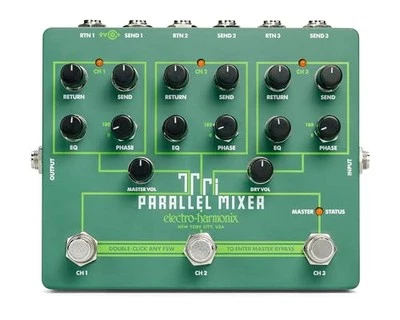Electro-Harmonix Tri Parallel Mixer Effects Loop Mixer/Switcher Pedal From Japan - Image 1 of 4