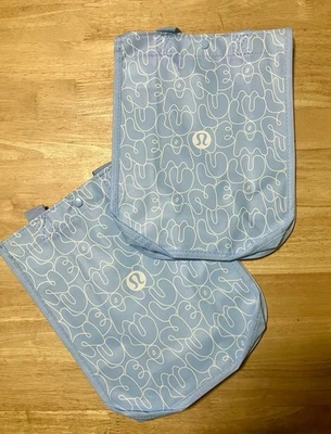 B1G1 NEW LOT Of 2 Lululemon Reusable Shopping Tote Bag 2025 Edition - Blue Linen