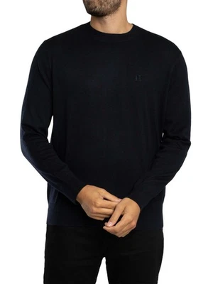Armani Exchange Men's Logo Knit, Blue - Image 1 of 4