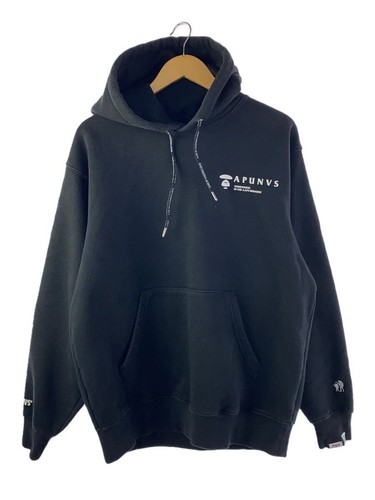 A BATHING APE (BAPE) Felpa con cappuccio AAPE BY A BATHING APE nera L usata