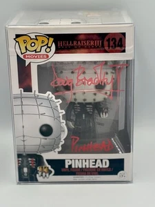 Autografo firmato Doug Bradley Funko Pop Pinhead Hellraiser horror 134 Beckt certificato di autenticità - Foto 1 di 4