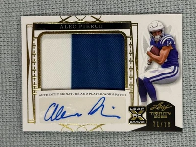 2022 Leaf Trinity - Patch Auto Alec Pierce #PA-AP1 Gold /75 (AU, MEM, RC) - Image 1 of 2
