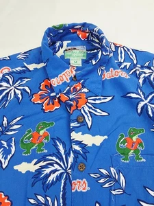 Reyn Spooner Hawaiian Traditionals Size Medium Mens Florida Gators Rayon Shirt - Picture 1 of 8
