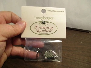 Longaberger Baskets HOMESTEAD/Danforth Fine Pewter Basket Cell Phone Charm - Picture 1 of 5