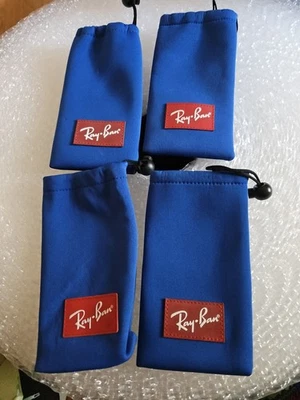 Lote De 4 GAFAS DE SOL RAY-BAN BOLSA CON CORDÓN ESTUCHE AZUL SOLAMENTE Usadas Foto 1 de 4