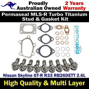 Permaseal MLS-R Turbo Titanium Stud&Gaskets For Nissan Skyline GT-R R33 2.6L - Bild 1 von 5