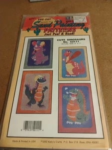 Kelly's vorgeschnittene Sandmalerei Muster süße Dinosaurier Nr. 52111 Sand von #s - Bild 1 von 2