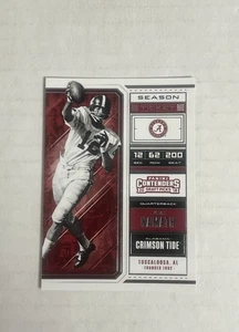 Football Card - 2018 Joe Namath 52 - Biglietto Alabama Crimson Tide Contenders - Foto 1 di 2