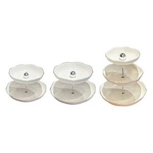 Tiered Serving Stand Multipurpose Snack Tea Party Serving Platter Wedding Cake - Picture 1 of 22