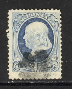 SCOTT 145 1870 1 CENT FRANKLIN REGULAR ISSUE USED F-VF CAT $15! - Picture 1 of 2