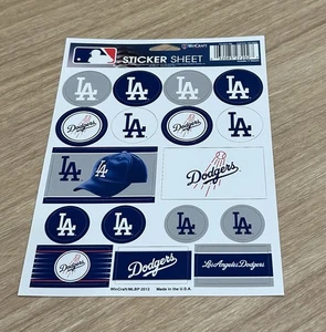 Los Angeles Dodgers Licensed 5 X 7 INCH MLB Vinyl Sticker Set Made By WinCraft! - Picture 1 of 1