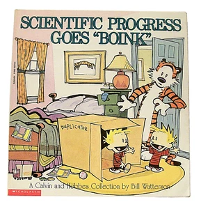 "SCIENTIFIC PROGRESS GOES BOINK" a Calvin and Hobbes book by BILL WATTERSON 1992 - Imagen 1 de 3