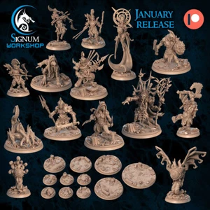 Miniature D&D/wargames Signum Workshop Gennaio 2022 resina dettagliata 3d print - Foto 1 di 16