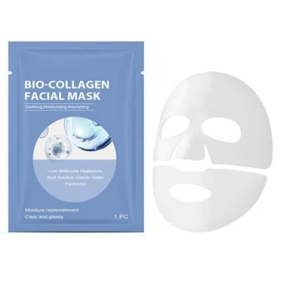 Bio Collagen Face Mask Real Deep Firming Deep Hydrating Overnights Facials D2P3 - Image 1 of 4