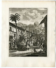Antique Print-MUSLIM FEAST-BENGAL-BANGLADESH-INDIA-VOC-Schouten-1775