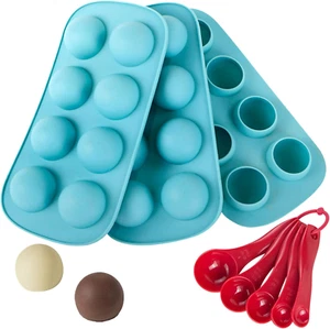 Webake Silicone Chocolate Candy Molds, round Sphere Baking Molds for Cordial Tru - Picture 1 of 12