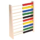 Wooden Abacus 10-row Colorful Beads Counting Kid Learning educational toy