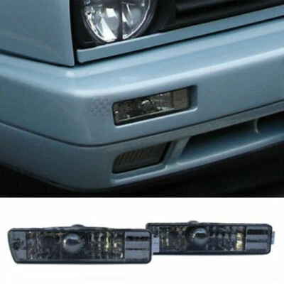 Für Golf 2 II Jetta II 2x Frontblinker Blinker Schwarz / Chrom mit GL Stoßstange - Bild 1 von 3
