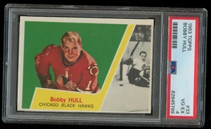 Bobby Hull 1963-64 Topps #33 HOF Chicago Blackhawks PSA 4 VG-EX - Picture 1 of 2