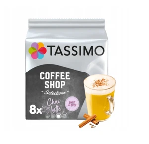 TASSIMO CHAI LATTE - 8 COFFEE XL - TDISC COFFEE SHOP - MILK DRINK - SWEET SPICY - Picture 1 of 1