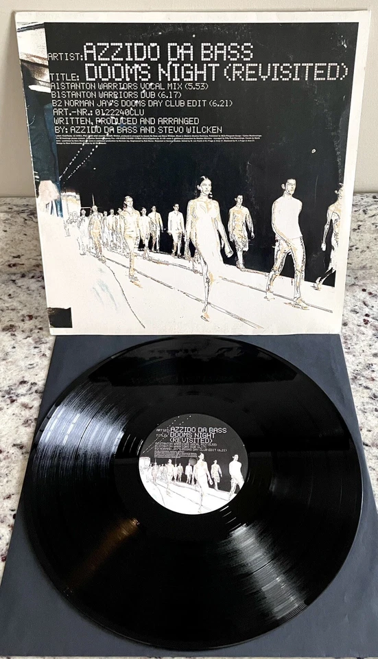 Azzido Da Bass- Dooms Night Revisited 2000 12” Germany Club Tools Records Vinyl Foto 1 de 4