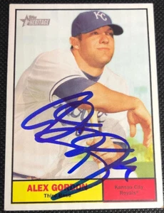 Alex Gordon Royals 2010 signed handsigniert Topps Heritage Card #304 ~ COA - Bild 1 von 5