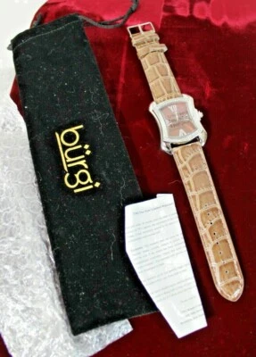 Burgi BTV011  Ladies’ Stainless Steel Watch Brown Genuine LEATHER - Image 1 of 3