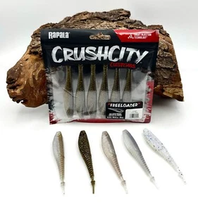 Rapala Crushcity Customs Freeloader 4,25" 10,5cm 8,5g 6 Stück 12 Farben SALE - Picture 1 of 13