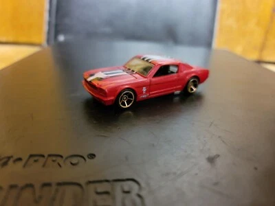 1965 Ford Mustang Fastback Hot Wheels Mattel muscle car classic S4 Red Hotrod - Image 1 of 4