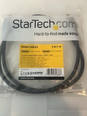 New StarTech 1m High Speed HDMI Cable - HDMM1M - Image 1 of 2