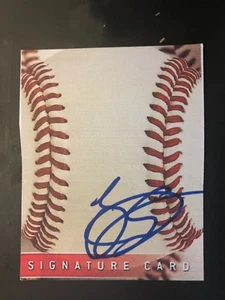 Minnesota Twins YUNIOR SEVERINO autographed Signature Sweet Spot card - Picture 1 of 1