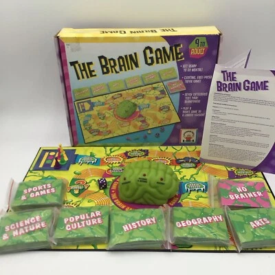 The Brain Game 9 to Adult (Discovery Toys)  Fun Board Family Party Rare 2007 VTG - Image 1 of 4