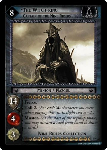 LOTR TCG 0P108 THE WITCH-KING CAPTAIN OF THE NINE RIDERS Foil Promo GEM MINT  - Image 1 of 1