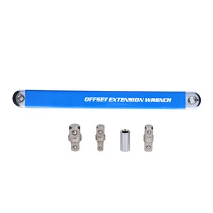 Spanner Extension Wrench Set Offset Ratchet Spanner Extender with Adapters 39cm - Picture 1 of 12
