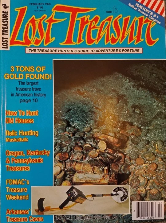 SS Centroamérica, Tommy Thompson, revista Lost Treasure, febrero de 1990, ¡Nuevo! Foto 1 de 1