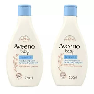 2x Aveeno Baby Dermexa Moisturising Wash 250ml - Picture 1 of 1