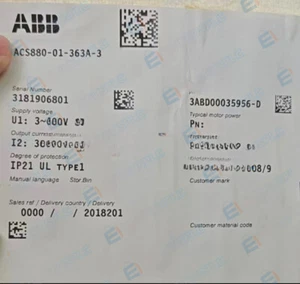 ACS880-01-363A-3 ABB frequency converter Spot Goods Expedited Shipping #MS - Picture 1 of 6