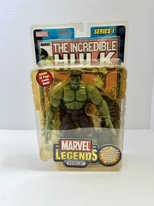 Marvel Legends Incredible Hulk Serie 1 Action Figure 2002 ToyBiz Variante Mani - Foto 1 di 9