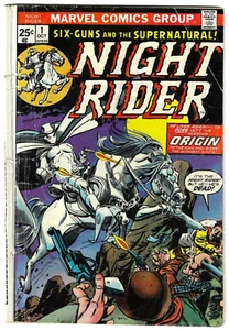 Night Rider #1 (Marvel, 1974) First Issue FR/GD - Picture 1 of 2