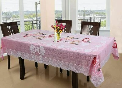 Cotton Floral Pattern 6 Seater Table Cloth AU - Image 1 of 3