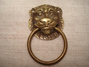 Poignée de Tiroir en Bronze Tête de Lion - Photo 1/10