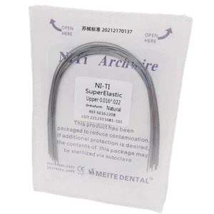 10Pcs Dental Super Elastic Niti Arch Wire Round Rectangular Arcs Natural - Picture 1 of 7